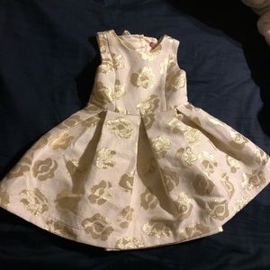 Ruby & Bloom Floral Gold Dress